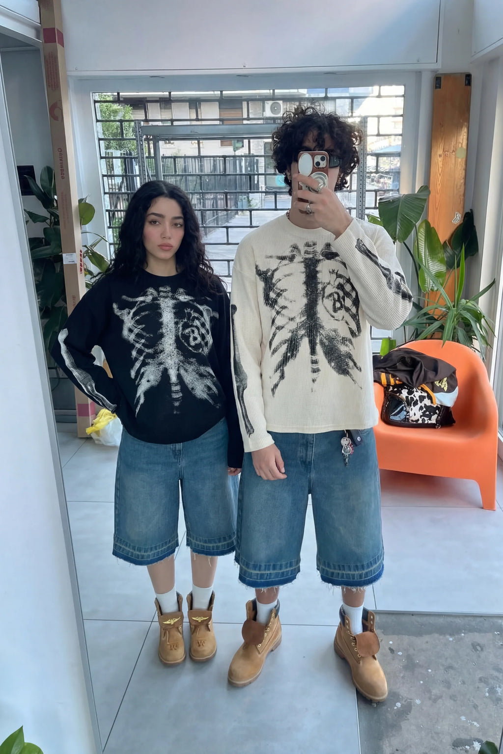 Camisa manga larga "Esqueleton"