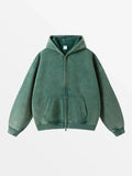 Sudadera con cremallera Acid Wash
